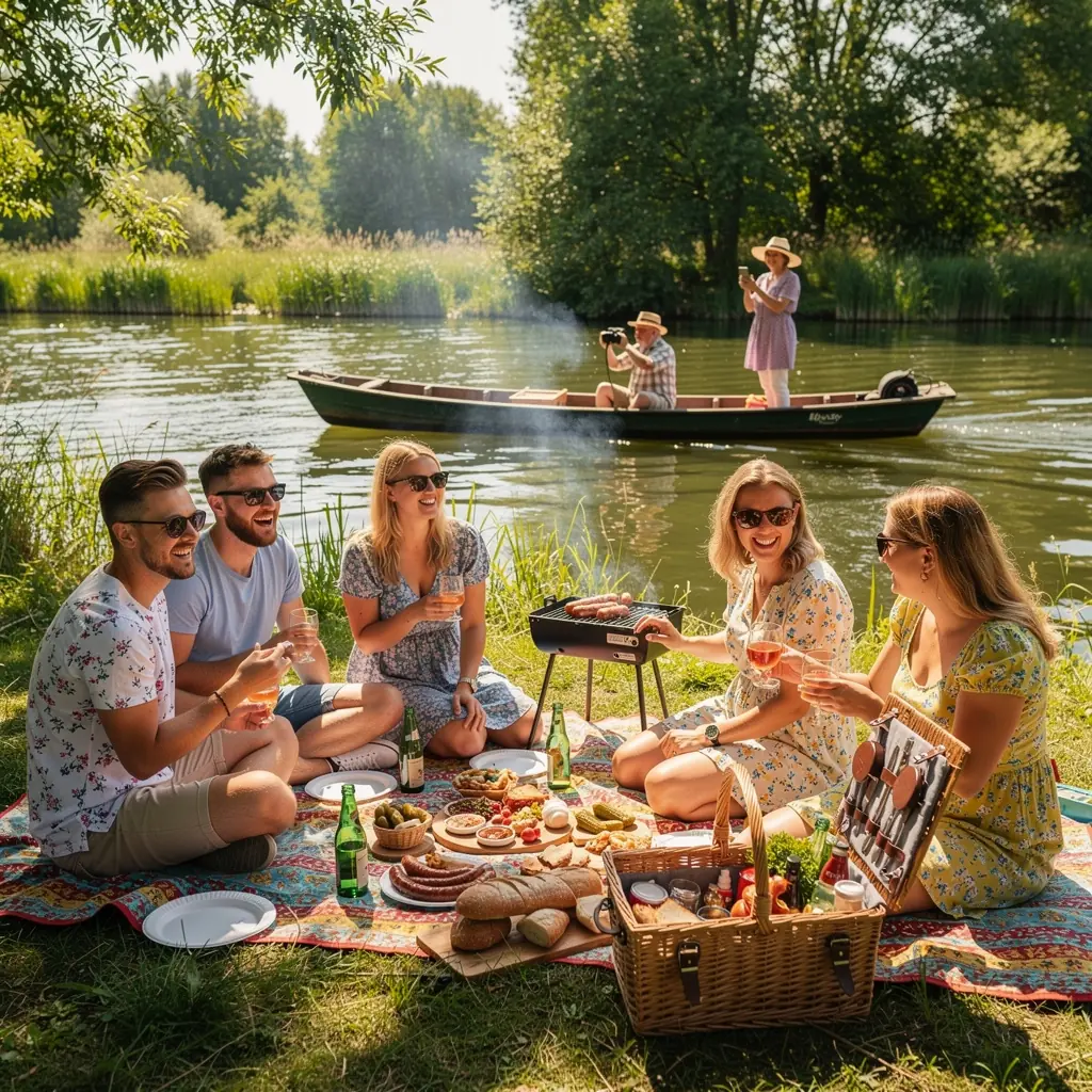 Ein verwunschener Pfad entlang des Kanals, ideal für Spaziergänge und Erkundungen.